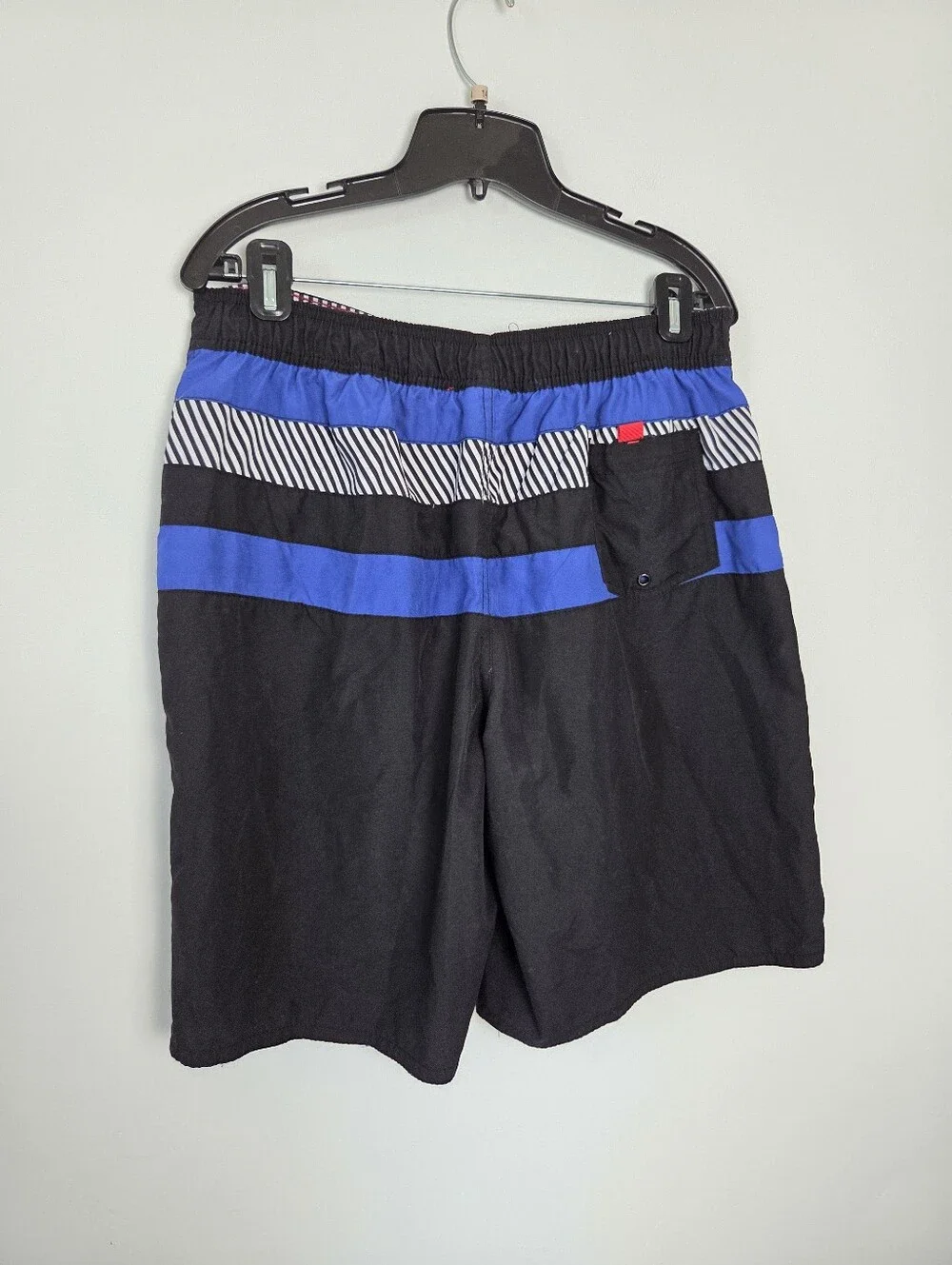 Route 66 Men's Swim Trunks Bottoms Board Shorts Blue Large Pool Beach Vacation